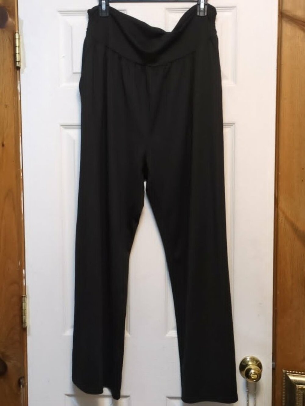 Tarse Womens Rollover Waistband Supersoft Pants Size 3XL Wide Leg Comfort Lagan